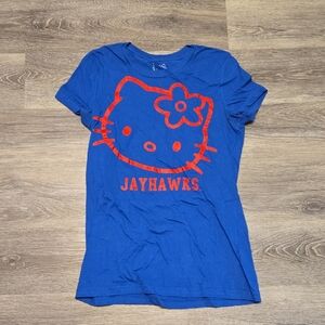 Hello Kitty Jayhawks T-shirt Size Small